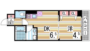 エステムコート三宮駅前IIアデシオンの物件間取画像